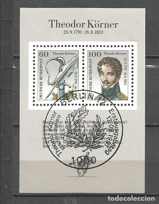 Sellos: ALEMANIA FEDERAL 1991 - MICHEL NRO. 25 BLOCK - MATASELLADO