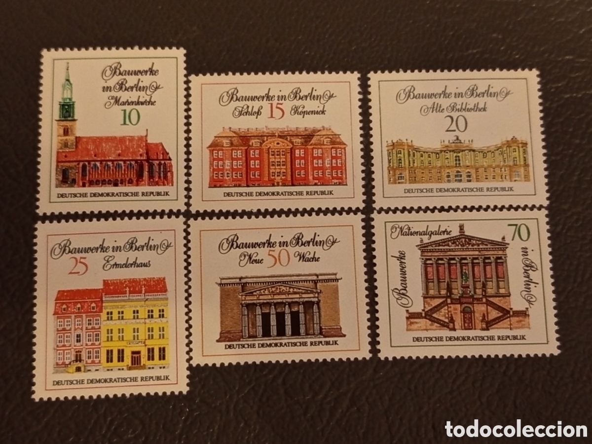 Sellos: DDR 1971 - Serie Bauwerke in Berlin (Michel 1661-1666) MNH