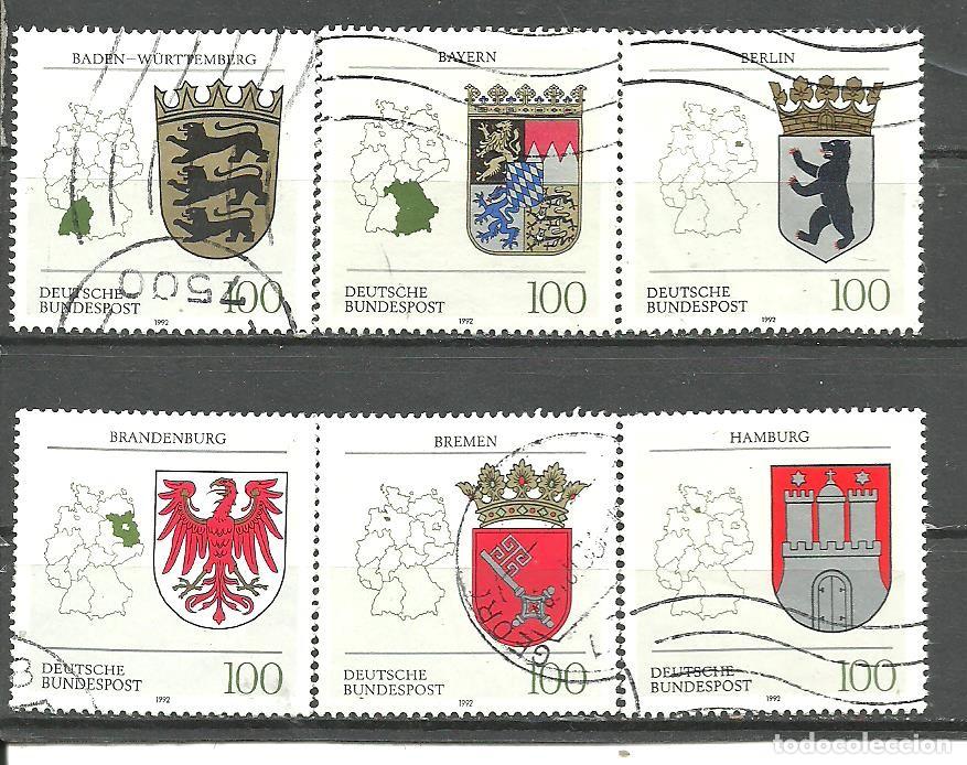 Sellos: ALEMANIA FEDERAL 1992 - MICHEL NRO. 1586-91 - USADO