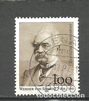 Sellos: ALEMANIA FEDERAL 1992 - MICHEL NRO. 1642 - USADO -