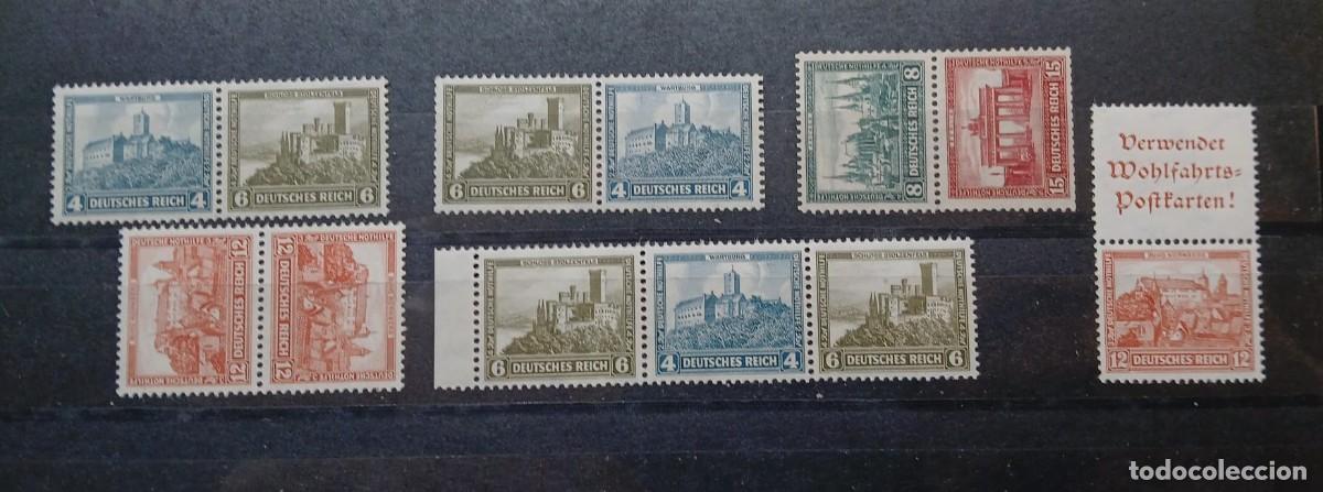 Sellos: Imperio alem&aacute;n 1930. impresiones conjuntas MNH