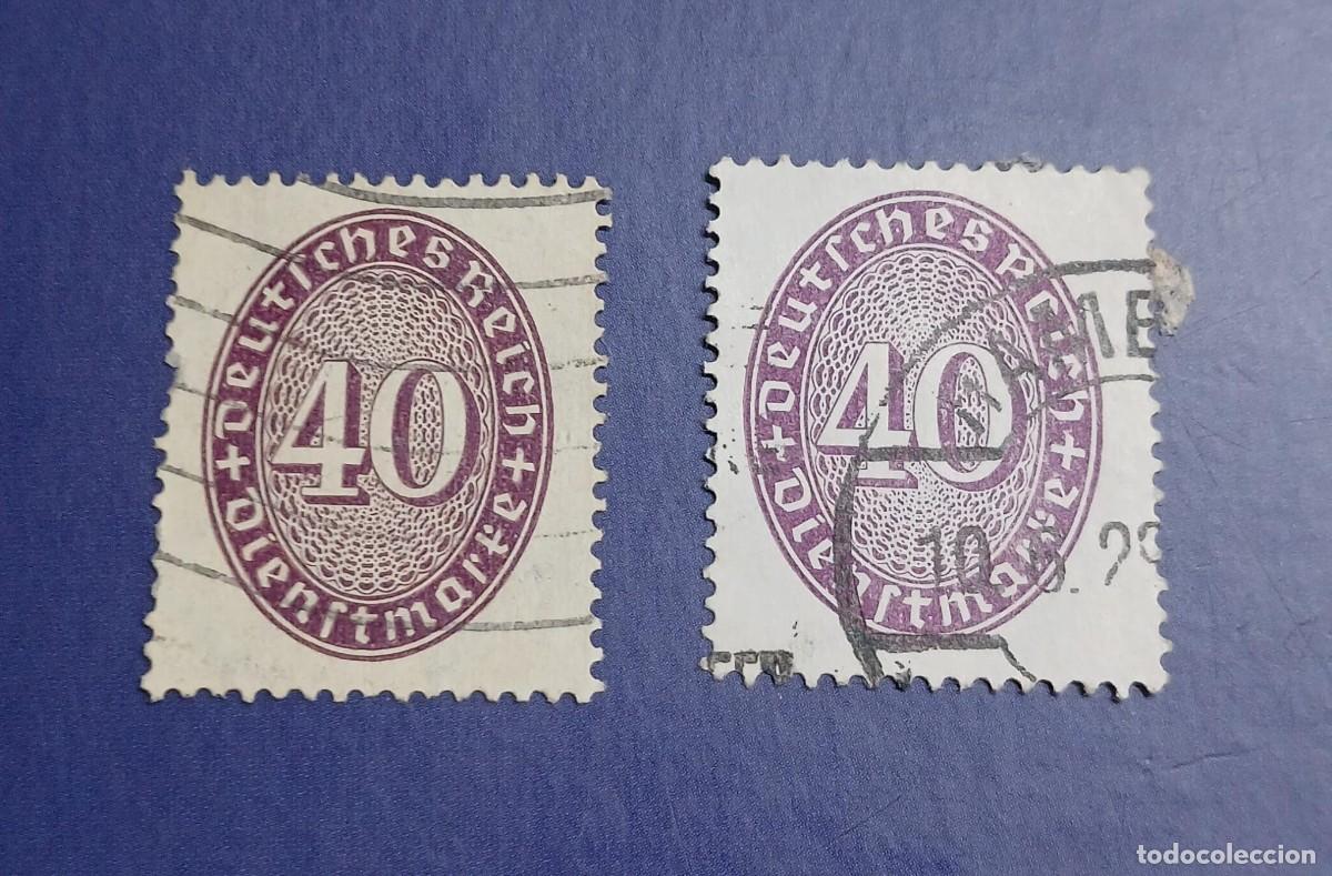 Sellos: Sello de servicio imperio alem&aacute;n 1927 - Foto 1