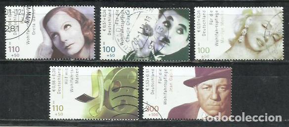 Sellos: 042C-ALEMANIA 2001 CINE ACTORES FAMOSOS ALEMANES 2050/2054 SERIE COMPLETA 15,00&euro; Yvert.