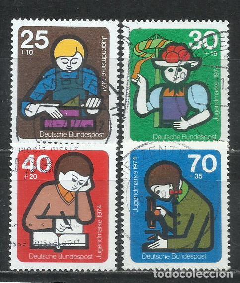 Sellos: 042E-SELLOS ALEMANIA SERIE COMPLETA OFICIOS 1974 N&ordm;649/52. 10,00&euro; YVERT