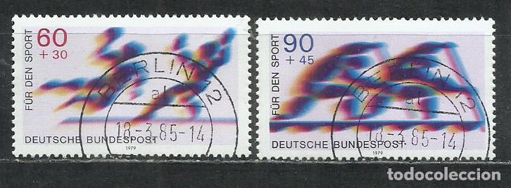 Sellos: 042F-ALEMANIA SERIE COMPLETA 1979 N&ordm;848/849 DEPORTES