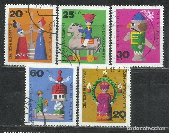 Sellos: 042H-ALEMANIA 2 SERIES COMPLETAS 1971 N&ordm; 551/554+558 INFANCIA BENEFICENCIA SOBRE TASAS.