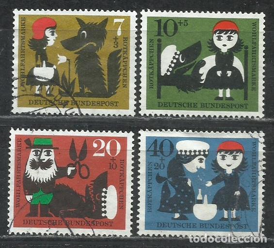 Sellos: 042I-SERIE COMPLETA ALEMANIA 1960 N&ordm; 213/216 CUENTOS Y LEYENDAS CAPERUCITA ROJA.