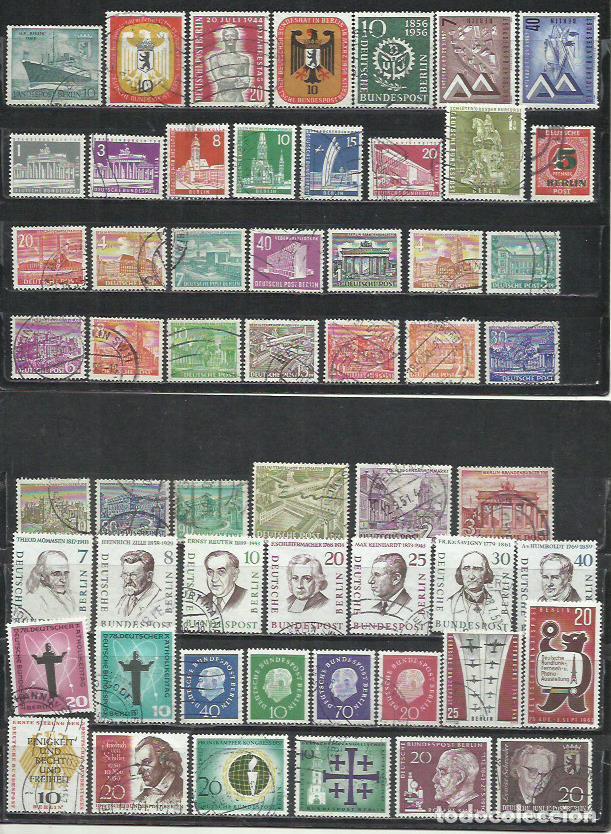 Sellos: R52-LOTE DE SELLOS ALEMANIA BERLIN SIN TASAR,CON UNO YA AMORTIZA, SELLOS USADOS, PUEDE QUE ALGUNO NU