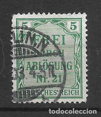 Sellos: alemania reich dienstmarken 1903 michel 3 usado - 12/12