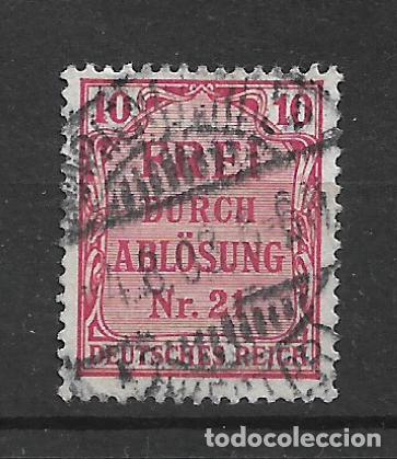 Sellos: alemania reich dienstmarken 1903 michel 4 usado - 12/12