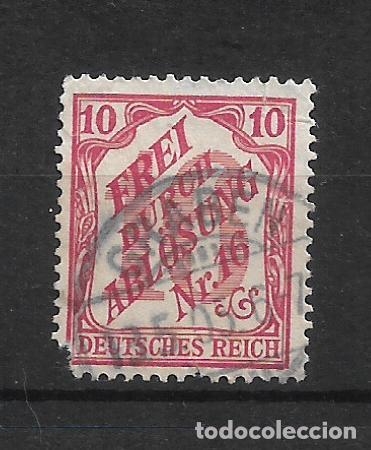 Sellos: alemania reich dienstmarken 1905 michel 12 usado 2.80&euro;- 12/12
