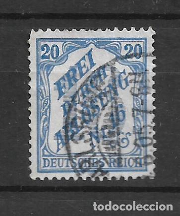 Sellos: alemania reich dienstmarken 1905 michel 13 usado 4&euro;- 12/12