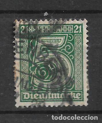 Sellos: alemania reich dienstmarken 1920 michel 16 usado 4&euro;- 12/12