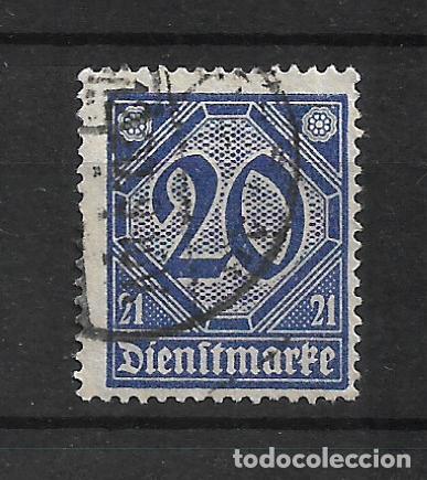 Sellos: alemania reich dienstmarken 1920 michel 19 usado 2.50&euro;- 12/12