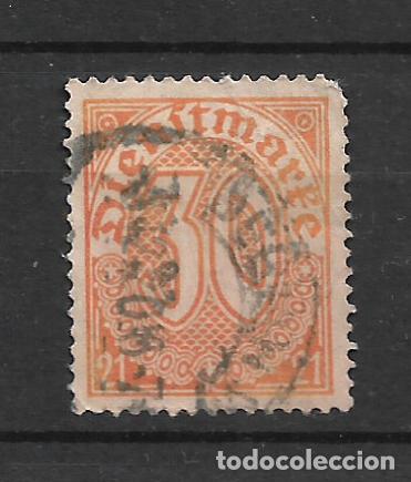 Sellos: alemania reich dienstmarken 1920 michel 20 usado 2&euro;- 12/12