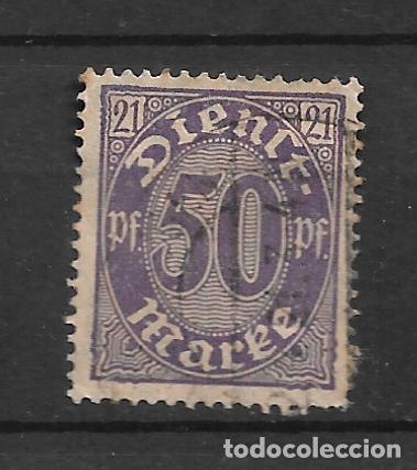 Sellos: alemania reich dienstmarken 1920 michel 21 usado 2&euro;- 12/12