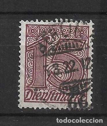 Sellos: alemania reich dienstmarken 1920 michel 25 usado 3&euro;- 12/12