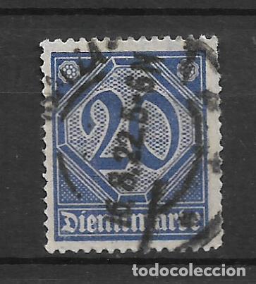 Sellos: alemania reich dienstmarken 1920 michel 26 usado 2.50&euro;- 12/12