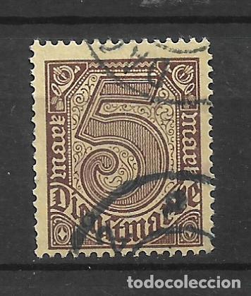 Sellos: alemania reich dienstmarken 1920 michel 33 usado 4&euro;- 12/12