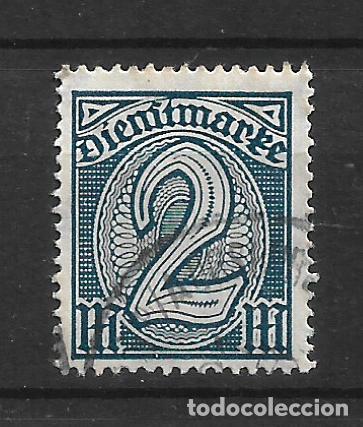 Sellos: alemania reich dienstmarken 1922 michel 70 usado 2&euro;- 12/12
