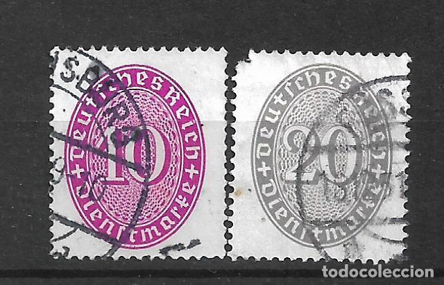 Sellos: alemania dienstmarken 1930 michel 125/126 usado 2.70&euro;- 12/26