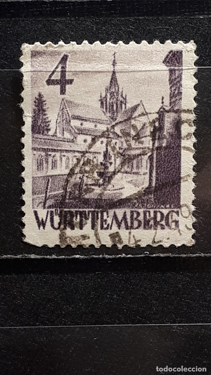 Sellos: ALEMANIA. WURTEMBERG. A&Ntilde;O 1948.&deg; YVERT 29
