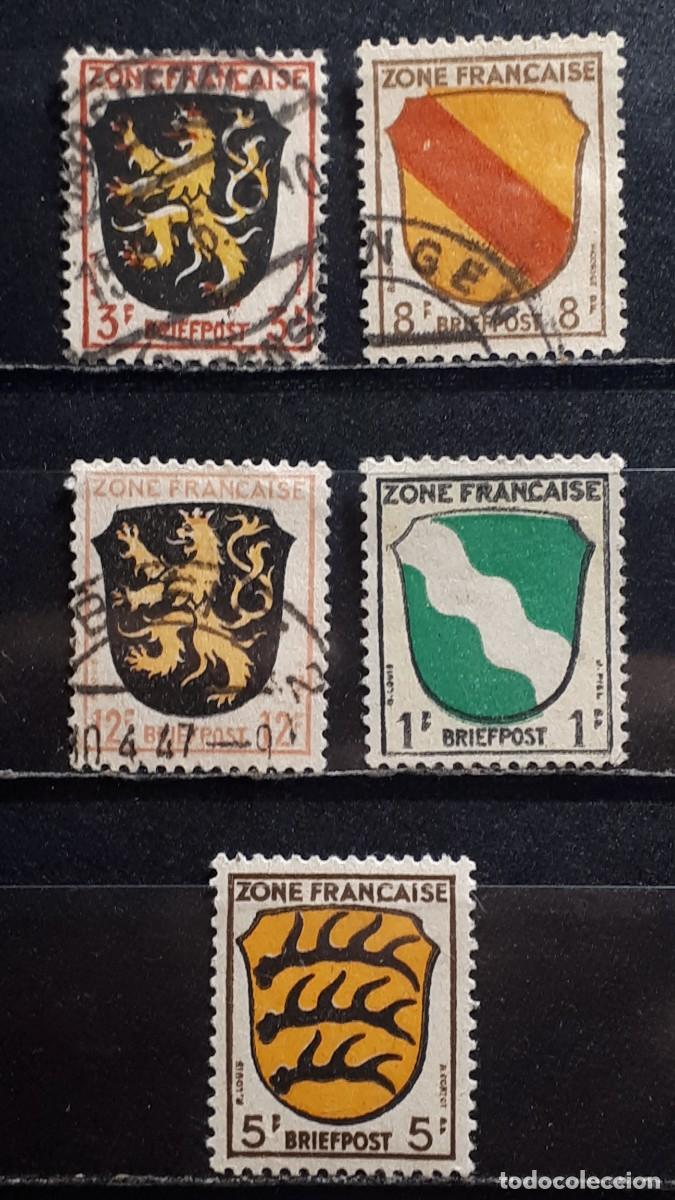 Sellos: ALEMANIA. OCUP. Francesa. A&Ntilde;O 1945.*/&deg; YVERT 1/4, 6.