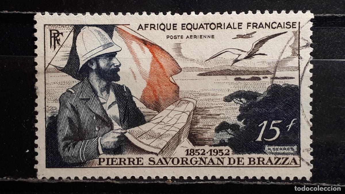 Sellos: AFRICA ECUATORIAL . A&Ntilde;O 1951. &deg; YVERT A&eacute;reo 55