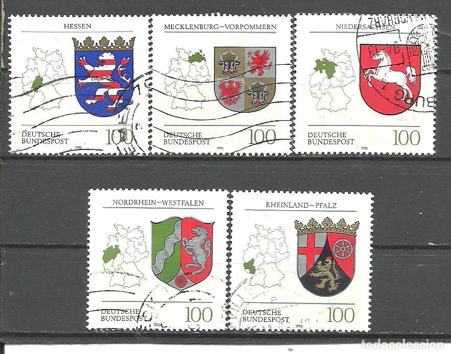 Sellos: ALEMANIA FEDERAL 1993 - MICHEL NRO. 1660-64 - USADO -