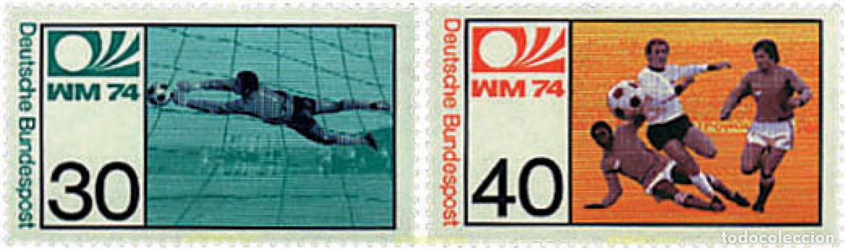 Sellos: 64949 MNH ALEMANIA FEDERAL 1974 COPA DEL MUNDO DE FUTBOL. ALEMANIA-74