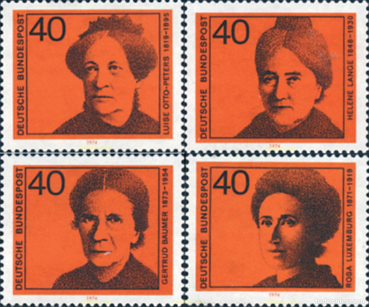 Sellos: 150210 MNH ALEMANIA FEDERAL 1974 MUJERES CELEBRES