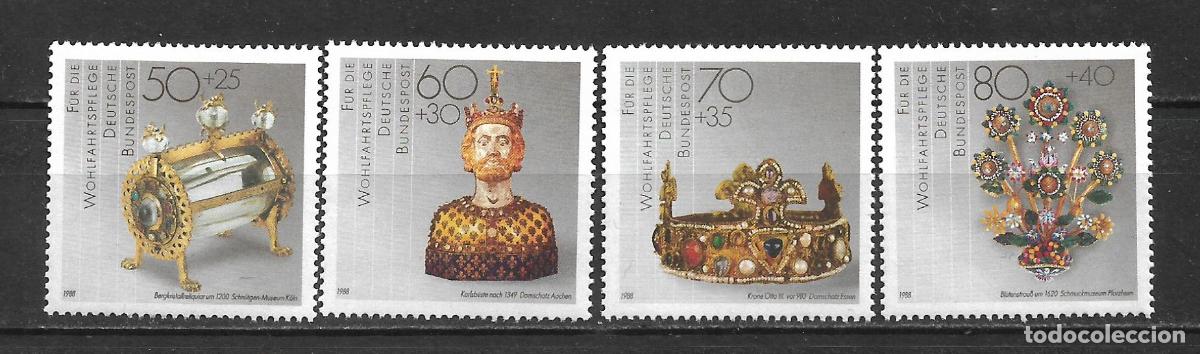 Sellos: alemania 1988 michel 1383/1386 ** mnh 5&euro;- 14/5