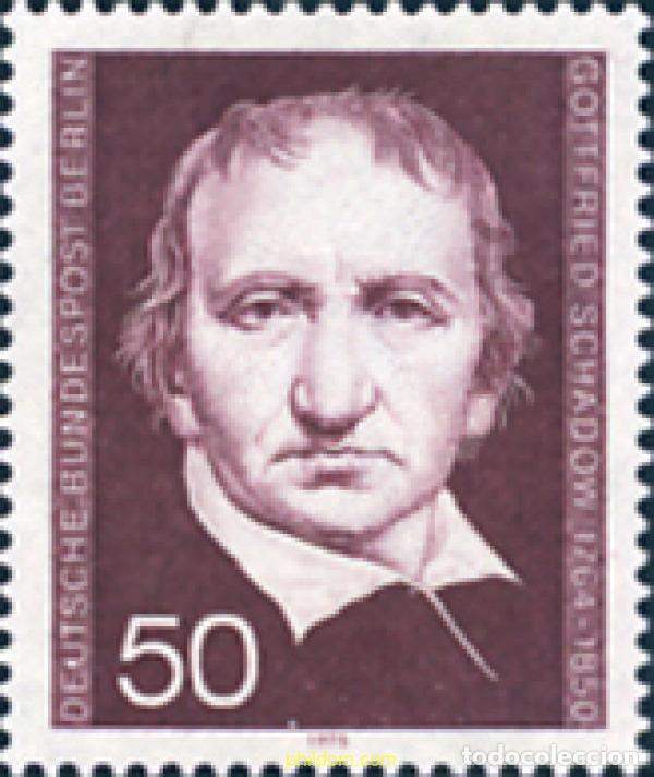 Sellos: 131098 MNH ALEMANIA. Berl&iacute;n 1975 125 ANIVERSARIO DE LA MUERTE DEL ESCULTOR GOTTFRIED SCHADOW