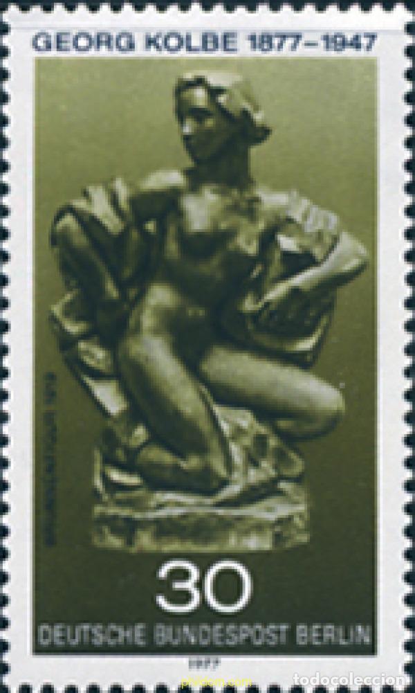 Sellos: 131163 MNH ALEMANIA. Berl&iacute;n 1977 CENTENARIO DEL NACIMIENTO DE GEORG KOLBE