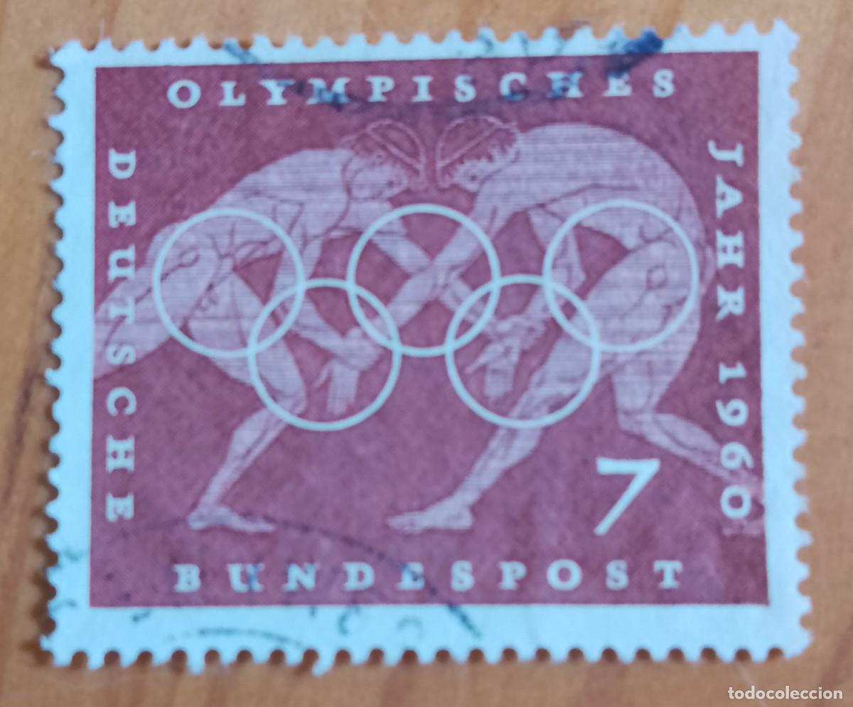 Sellos: ALEMANIA - V/F 7 - A&Ntilde;O OLIMPICO, 1960