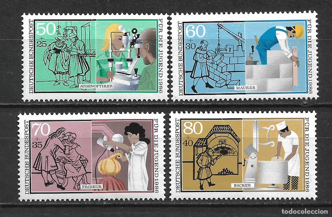 Sellos: alemania 1986 michel 1274/1277 ** mnh - 15/69