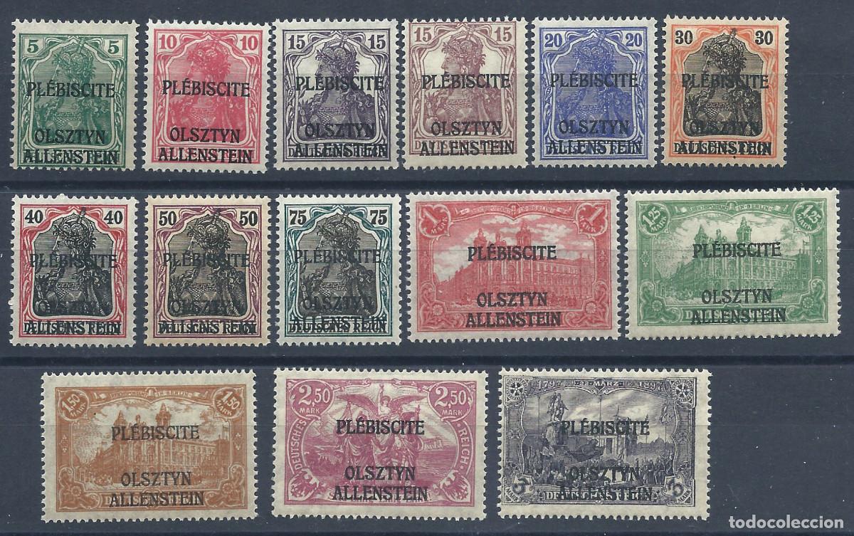 Sellos: Allenstein - Pl&eacute;biscite N&deg;1/14* (MH) 1920 - Sujet divers