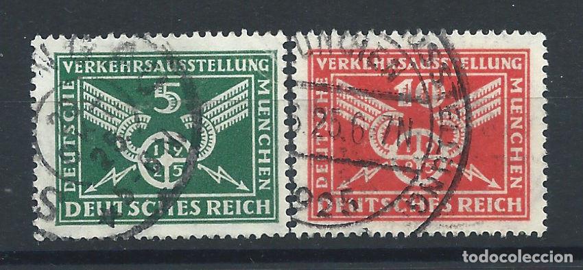 Sellos: Allemagne Empire N&deg;363/64 Obl (FU) 1925 - Exposition des transports