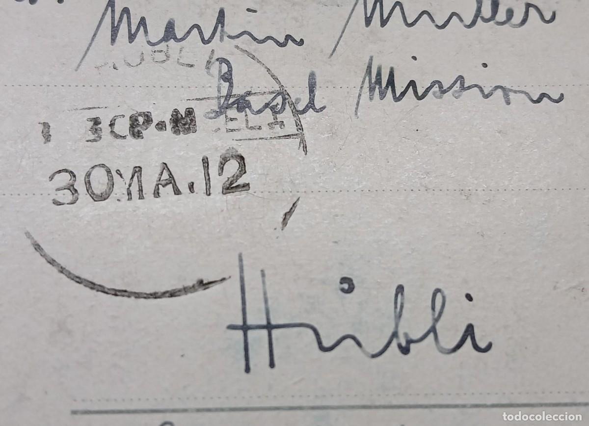 Sellos: Carta postal de Baviera a la India. RAARA - Foto 2