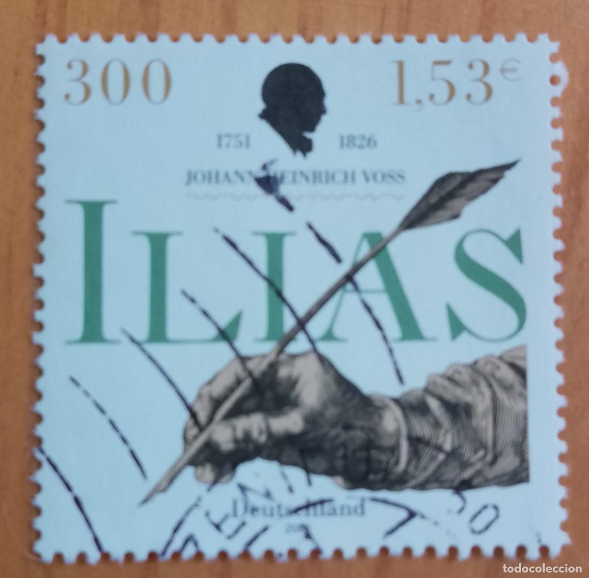 Sellos: ALEMANIA - V/F 300 - POETA: JOHANN HEINRICH, VOSS - 1751.1826 - MI 2170