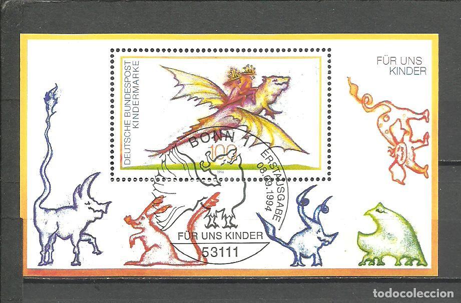 Sellos: ALEMANIA FEDERAL 1994 - MICHEL NRO. 30 BLOCK - MATASELLADO