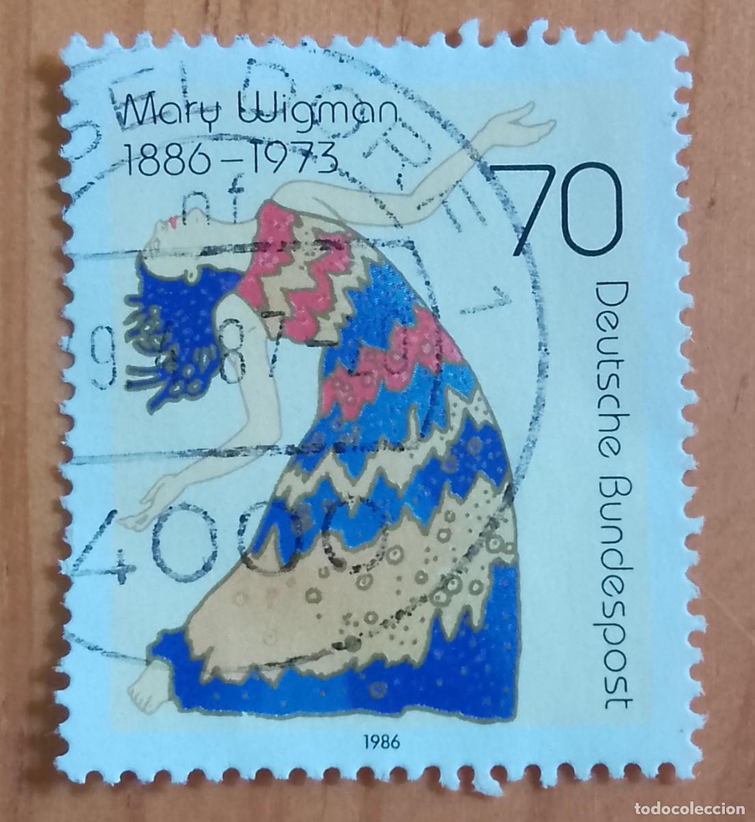 Sellos: ALEMANIA - V/F 70 - A&Ntilde;O 1986 - BAILARINA, MARY WIGMAN