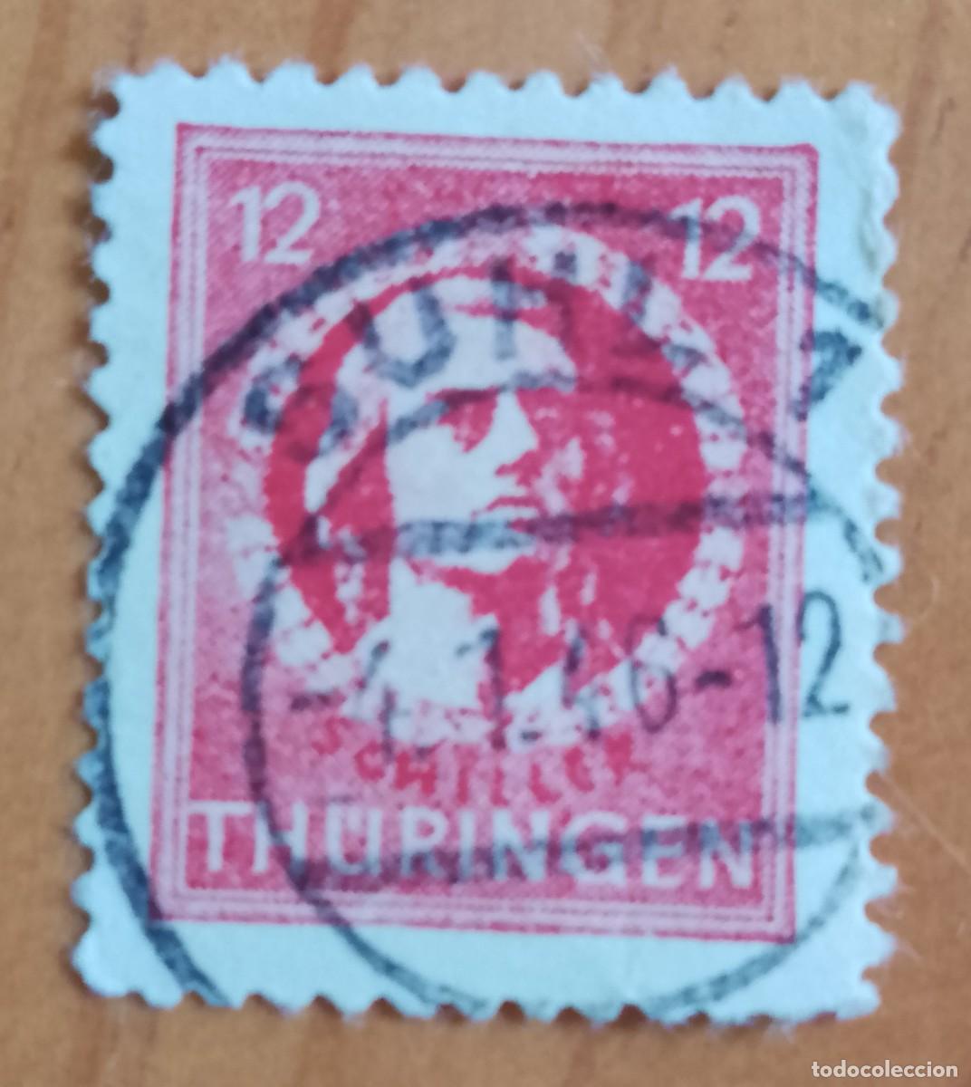 Sellos: ALEMANIA - V/F 12 . THURINGEN