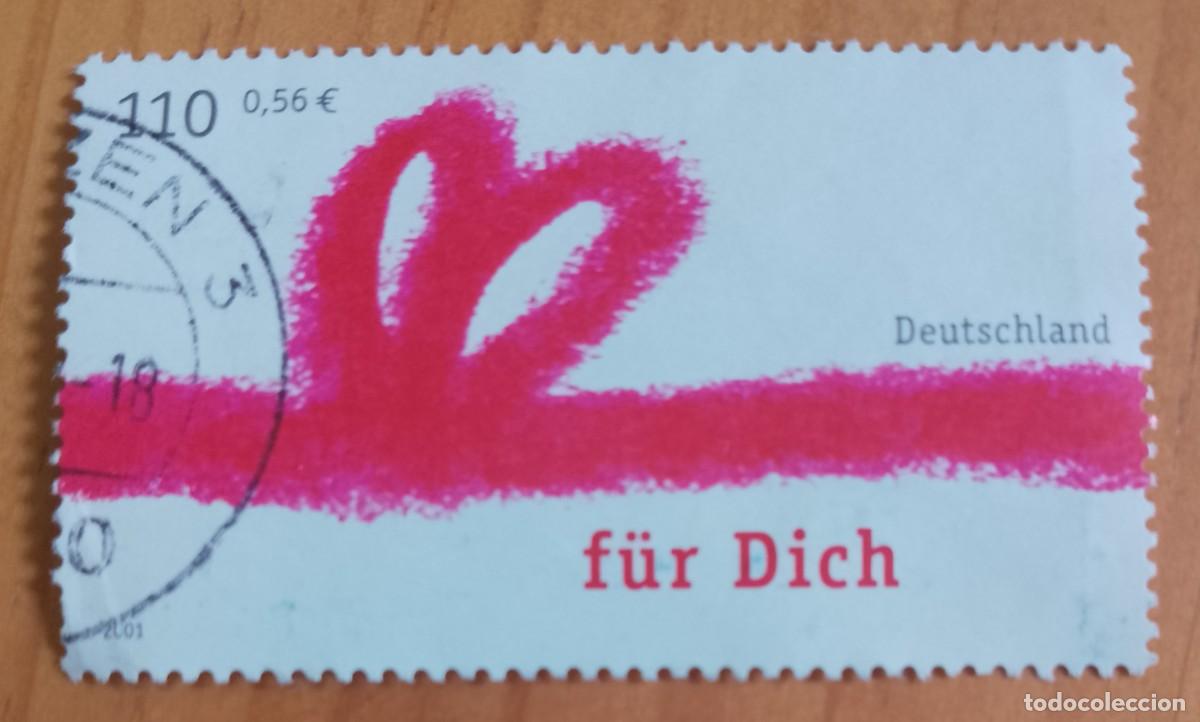 Sellos: ALEMANIA - V/F 110, 0,56 EUROS - F&Uuml;R DICH, PARA TI . A&Ntilde;O 2001 - YV 2049