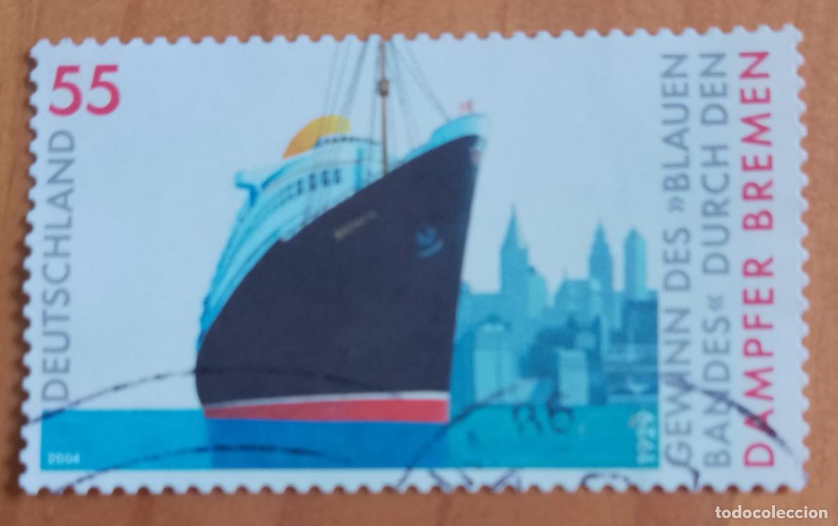 Sellos: ALEMANIA - V/F 55 - VAPOR BREMEN - A&Ntilde;O 204 - YV 2237