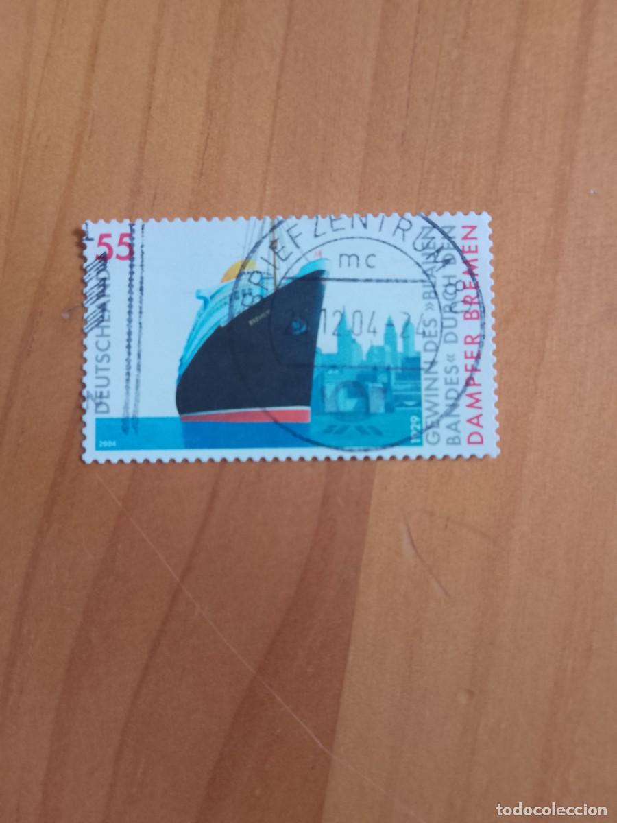 Sellos: ALEMANIA - V/F 55 - VAPOR BREMEN - A&Ntilde;O 204 - YV 2237