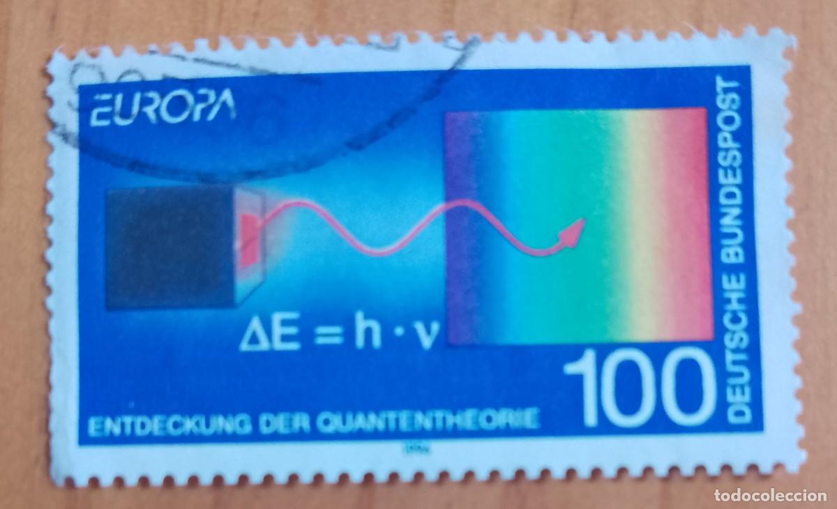 Sellos: ALEMANIA - V/F 100 - A&Ntilde;O 1994, EUROPA - DESCUBRIMIENTO DE LA TEORIA CUANTICA - YV 1562
