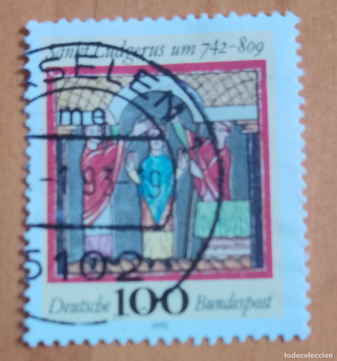 Sellos: ALEMANIA - V/F 100 - A&Ntilde;O 1992 - SANT LUDGERUS - MI 1610