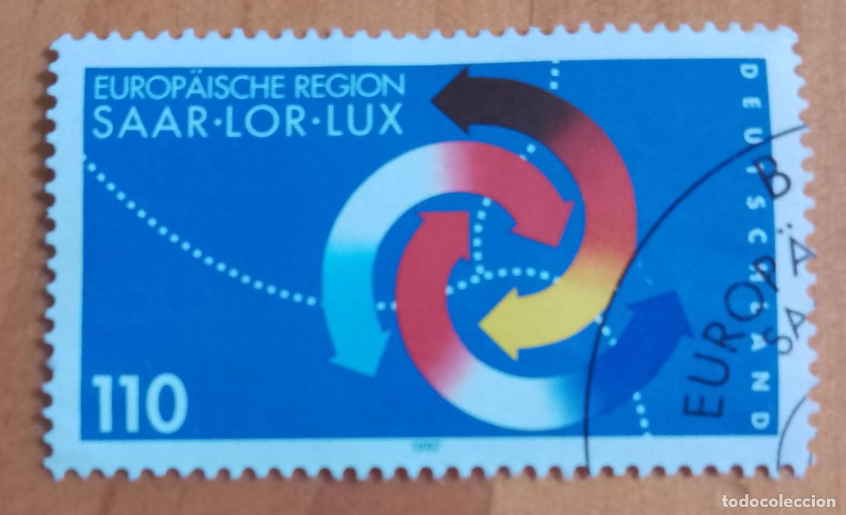 Sellos: ALEMANIA - V/F 110 - A&Ntilde;O 1997, REGI&Oacute;N EUROPEA: SAAR-LOR-LUX - YV 1789
