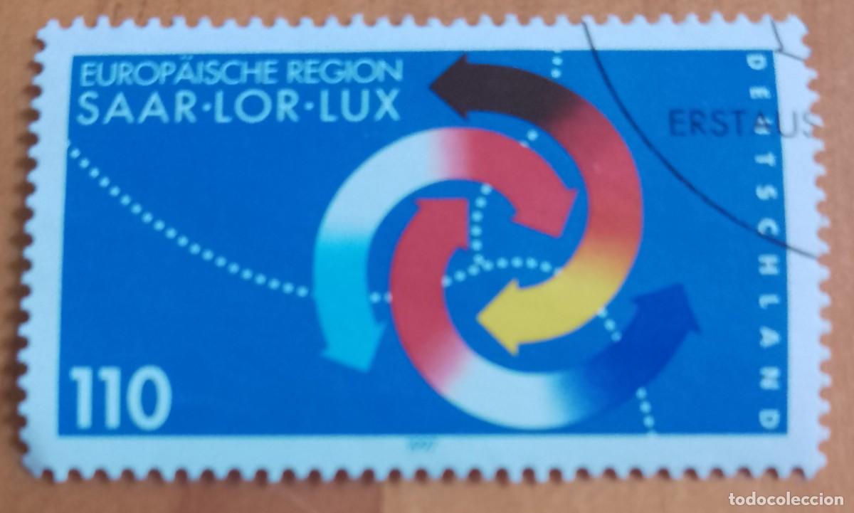 Sellos: ALEMANIA - V/F 110 - A&Ntilde;O 1997, REGI&Oacute;N EUROPEA: SAAR-LOR-LUX - YV 1789